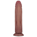 LoveToy - Power Cock 26,5 cm - Vibrerend Dual Desinty - Nude