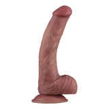 LoveToy - Power Cock 23 cm - Vibrerend Dual Desinty - Nude