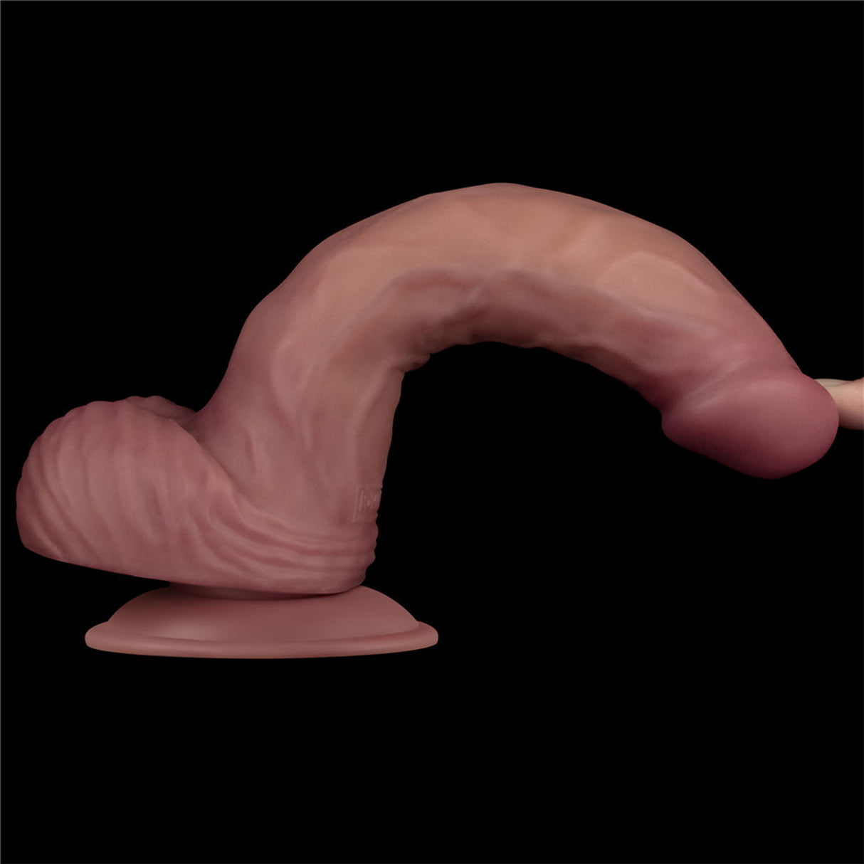 LoveToy - Power Cock 23 cm - Vibrerend Dual Desinty - Nude