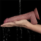 LoveToy - Power Cock 23 cm - Vibrerend Dual Desinty - Nude