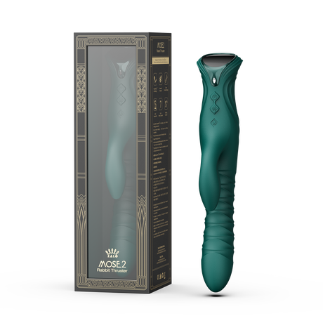 ZALO MOSE 2 – Rabbit Thrusting Vibrator – Groen