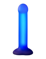 Strap-On-Me - Glow LED Dildo - Maat M - Paars