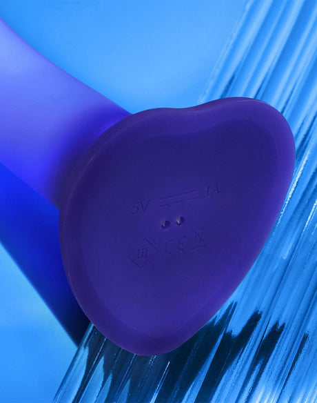 Strap-On-Me - Glow LED Dildo - Maat M - Paars