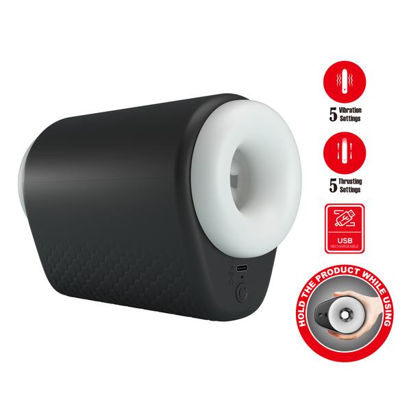 Pretty Love - DJ Girl - Thrusting Perfect Stroker - Zwart/Wit