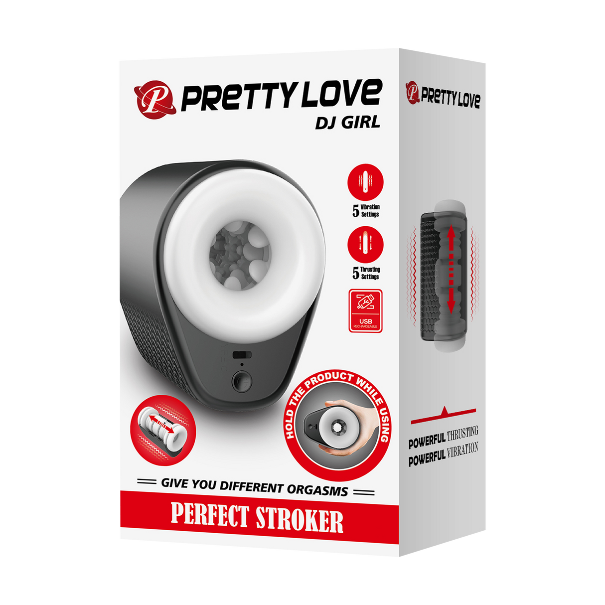 Pretty Love - DJ Girl - Thrusting Perfect Stroker - Zwart/Wit