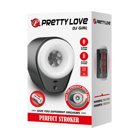 Pretty Love - DJ Girl - Thrusting Perfect Stroker - Zwart/Wit