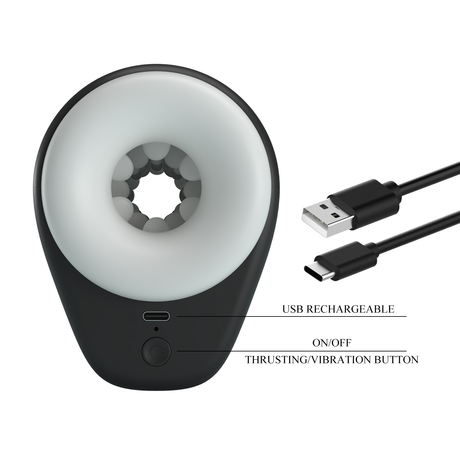 Pretty Love - DJ Girl - Thrusting Perfect Stroker - Zwart/Wit