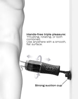 Dorcel - Thrust Blow Pro - Automatische stotende masturbator - Zwart
