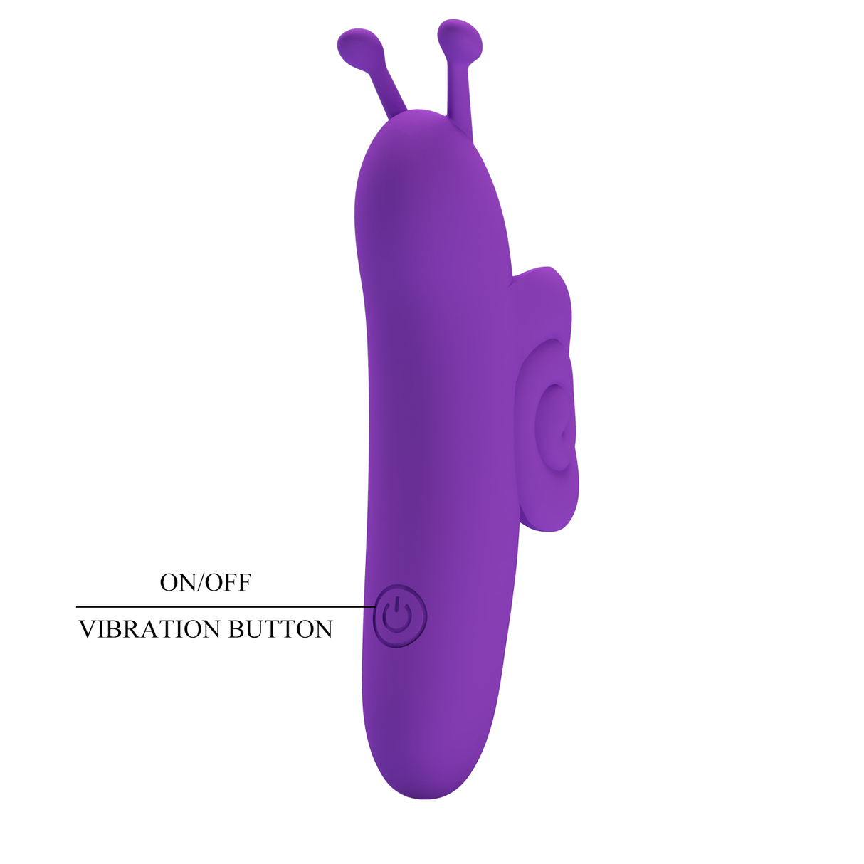 Pretty Love - Snail - Krachtige Vingervibrator - Paars