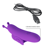 Pretty Love - Snail - Krachtige Vingervibrator - Paars