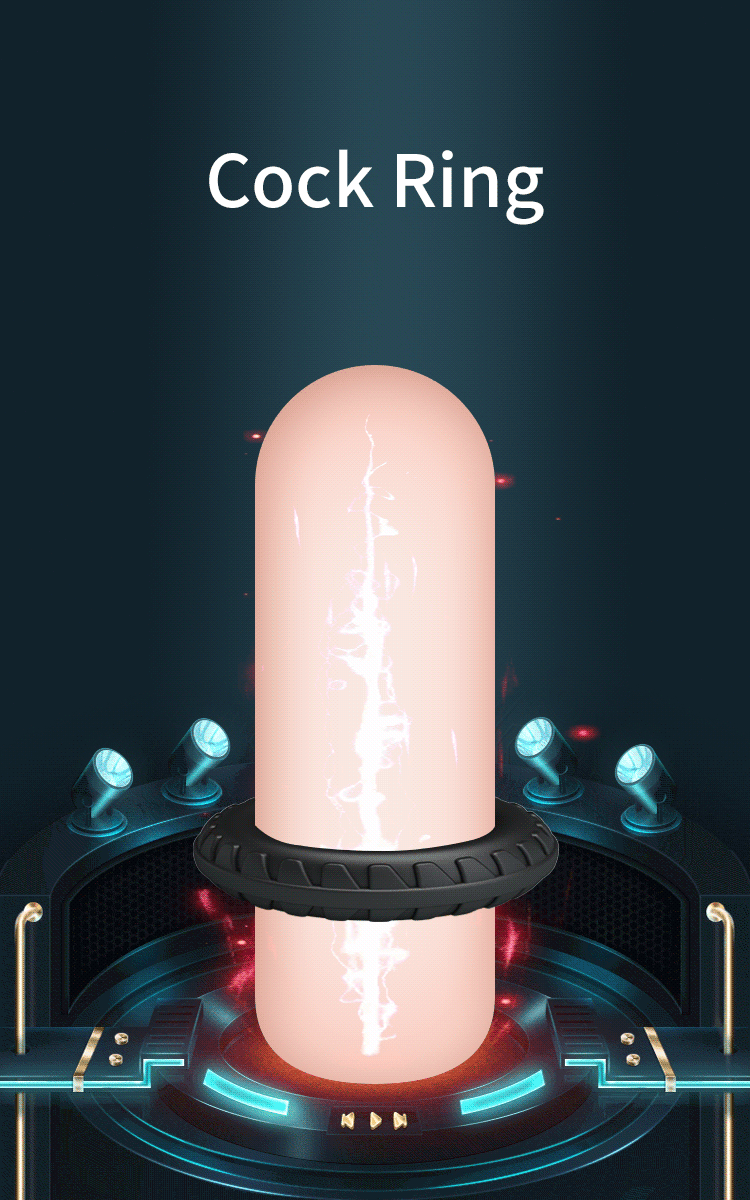 Crazy Bull - Dilson - Super Soft Siliconen Ring - Model 3 - Zwart