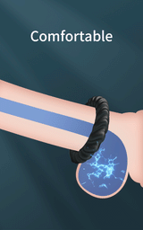 Crazy Bull - Fitz - Super Soft Siliconen Ring - Model 8 - Zwart