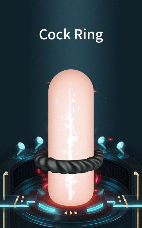 Crazy Bull - Fitz - Super Soft Siliconen Ring - Model 8 - Zwart