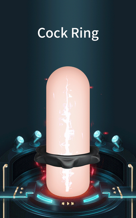 Crazy Bull - Ethaniel - Super Soft Siliconen Ring - Model 11 - Zwart