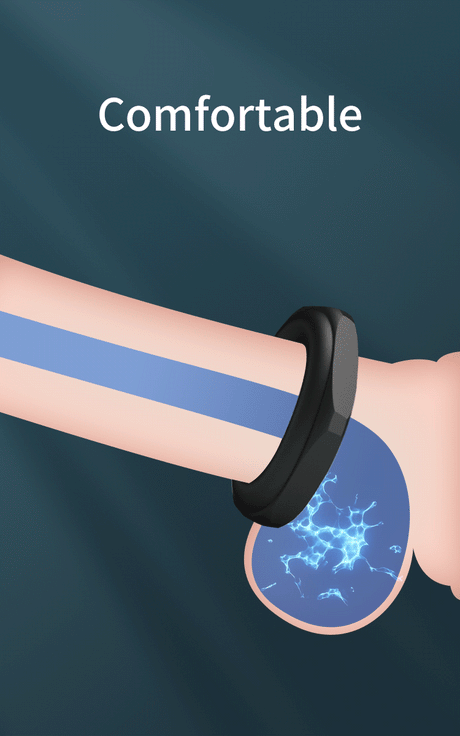 Crazy Bull - Jarvius - Super Soft Siliconen Ring - Model 14 - Zwart