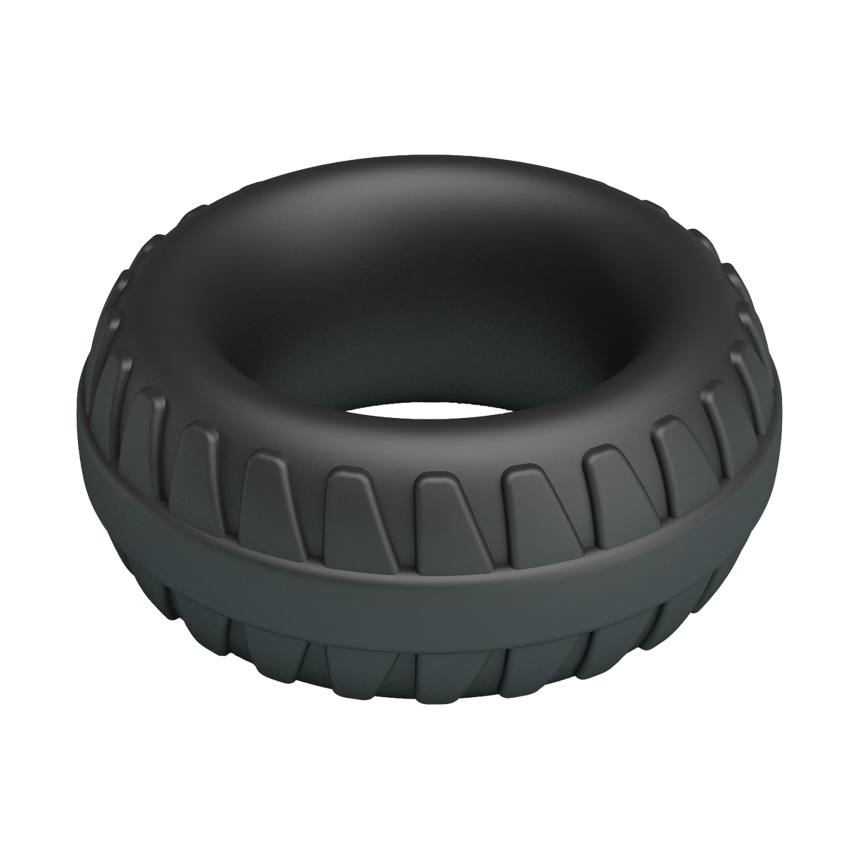 Crazy Bull - Dilson - Super Soft Siliconen Ring - Model 3 - Zwart