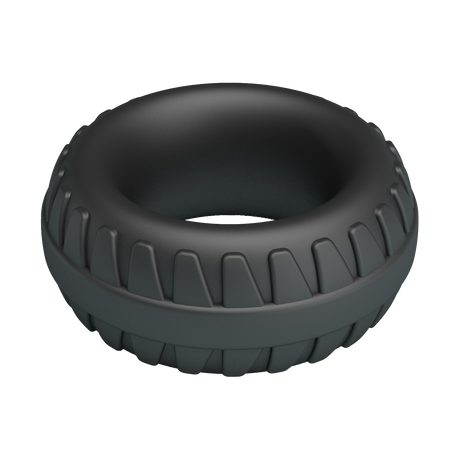 Crazy Bull - Dilson - Super Soft Siliconen Ring - Model 3 - Zwart