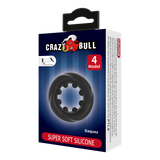 Crazy Bull - Daquez - Super Soft Siliconen ring - Model 4 - Zwart