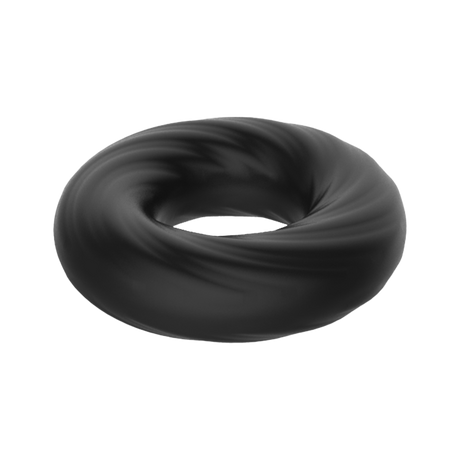 Crazy Bull - Super Soft Siliconen ring - Model 6 - Zwart