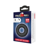 Crazy Bull - Super Soft Siliconen ring - Model 6 - Zwart