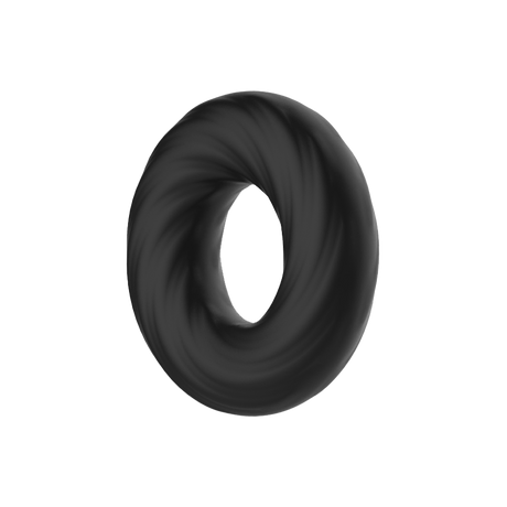 Crazy Bull - Super Soft Siliconen ring - Model 6 - Zwart