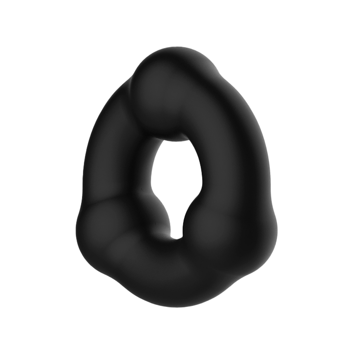 Crazy Bull - Super Soft Siliconen Ring - Model 7 - Zwart