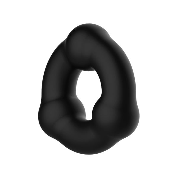 Crazy Bull - Super Soft Siliconen Ring - Model 7 - Zwart