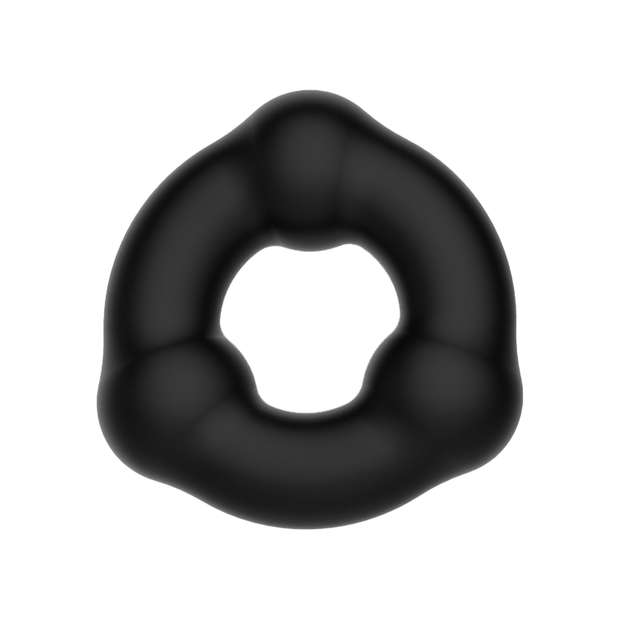 Crazy Bull - Super Soft Siliconen Ring - Model 7 - Zwart