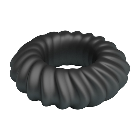 Crazy Bull - Fitz - Super Soft Siliconen Ring - Model 8 - Zwart
