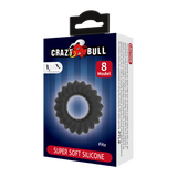 Crazy Bull - Fitz - Super Soft Siliconen Ring - Model 8 - Zwart