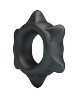 Crazy Bull - Ethaniel - Super Soft Siliconen Ring - Model 11 - Zwart