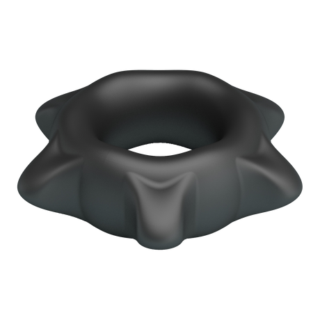 Crazy Bull - Ethaniel - Super Soft Siliconen Ring - Model 11 - Zwart