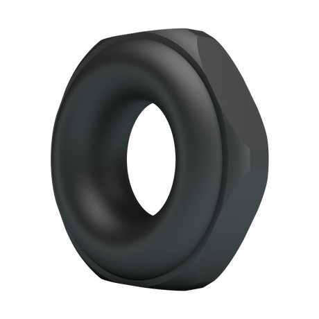 Crazy Bull - Jarvius - Super Soft Siliconen Ring - Model 14 - Zwart