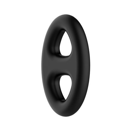 Crazy Bull - Super Soft Siliconen Ring - Model 16 - Zwart