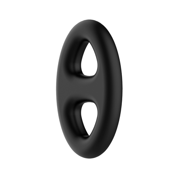 Crazy Bull - Super Soft Siliconen Ring - Model 16 - Zwart