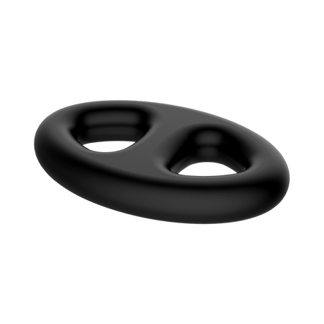 Crazy Bull - Super Soft Siliconen Ring - Model 16 - Zwart