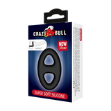 Crazy Bull - Super Soft Siliconen Ring - Model 16 - Zwart