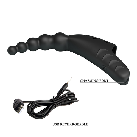 Pretty Love - Jordin - Krachtige Vingervibrator - Zwart