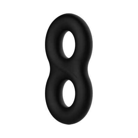 Crazy Bull - Super Soft Siliconen Ring - Model 17 - Zwart