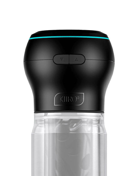 KIIROO - Feel Pocket Stroker Crystal + Powerblow Combo - Zwart/Transparant