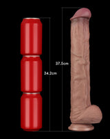 LoveToy - Nature Cock - 14,5" Dual Layered Bendable Cock XXL - Nude