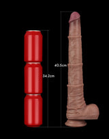 LoveToy - Nature Cock - 16" Dual Layered Bendable Cock XXL -Nude