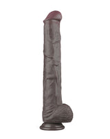 LoveToy - Nature Cock - 14,5" Dual Layered Bendable Cock XXL - Zwart