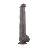 LoveToy - Nature Cock - 14,5" Dual Layered Bendable Cock XXL - Zwart