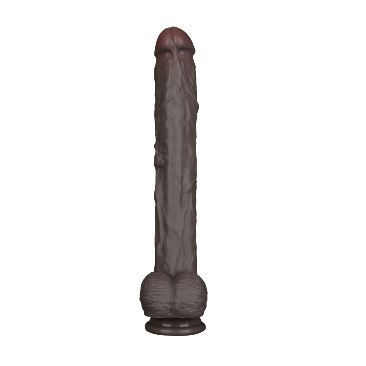 LoveToy - Nature Cock - 14,5" Dual Layered Bendable Cock XXL - Zwart