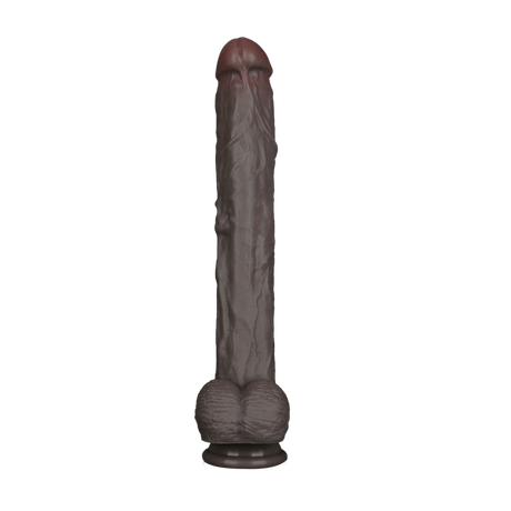 LoveToy - Nature Cock - 14,5" Dual Layered Bendable Cock XXL - Zwart