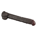 LoveToy - Nature Cock - 14,5" Dual Layered Bendable Cock XXL - Zwart