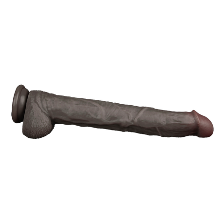 LoveToy - Nature Cock - 14,5" Dual Layered Bendable Cock XXL - Zwart