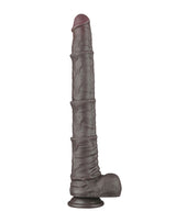 LoveToy - Nature Cock - 16" Dual Layered Bendable Cock XXL - Zwart