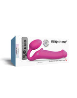 Strap-On-Me - Buigbare Strap-On Vibrator met Afstandsbediening Maat L